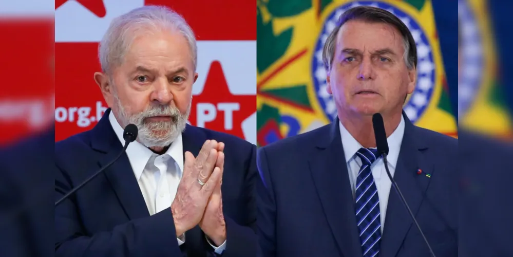 Lula e Bolsonaro lideram a corrida eleitoral.