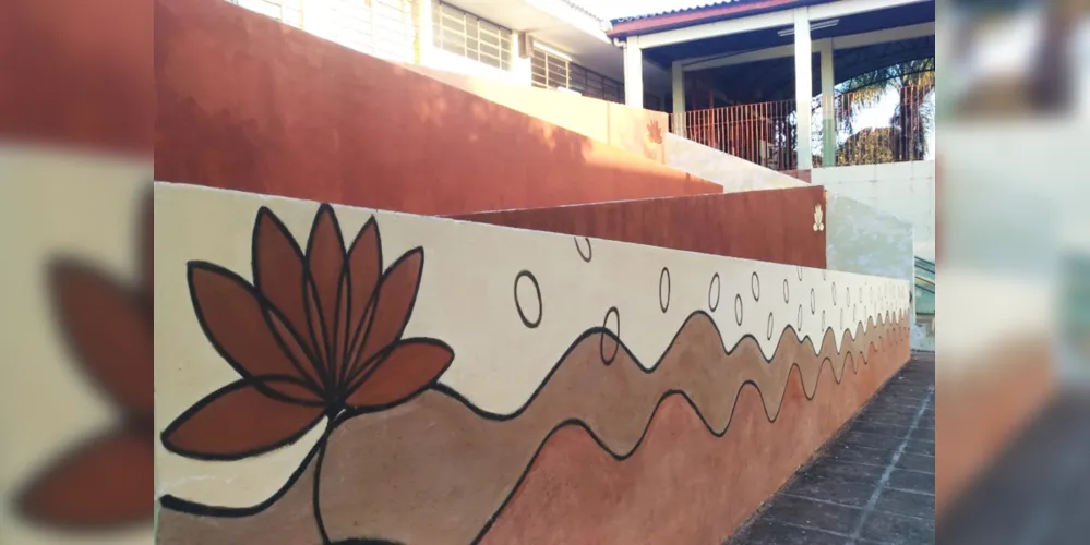 Projeto utiliza terra coletada em bairros de Ponta Grossa para criar tintas usadas em murais artísticos