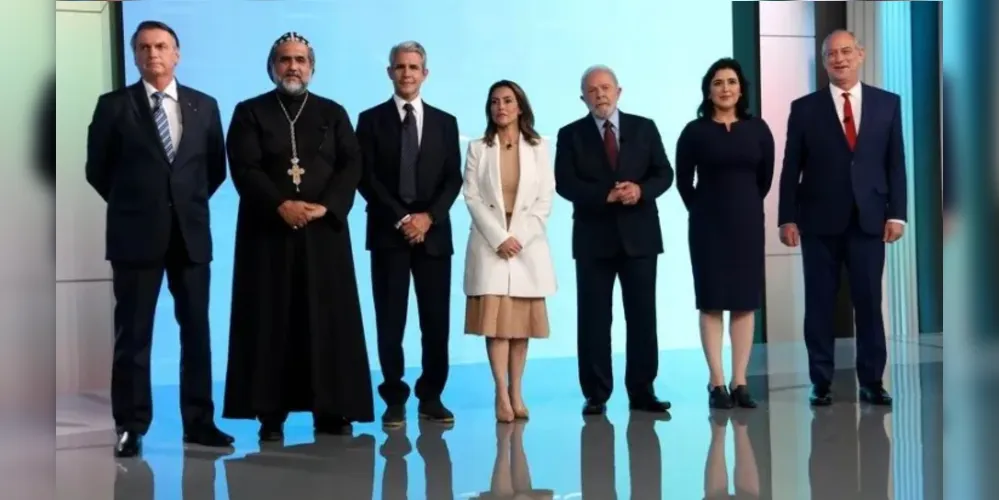Sete candidatos participaram do debate da Globo, no Rio de Janeiro