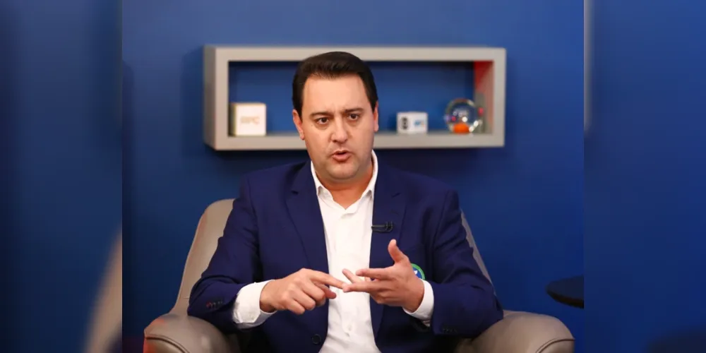 Atual governador do Paraná, Carlos Massa Ratinho Junior (PSD)