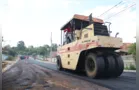 Parque dos Sabiás começa a receber asfalto novo em Ponta Grossa