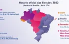 Votação em todo o país seguirá o horário de Brasília