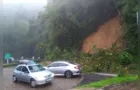 Chuvas intensas bloqueiam três rodovias no litoral do Paraná