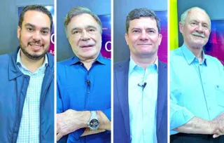 Paulo Martins (PL), Alvaro Dias (Podemos), Sergio Moro (União) e Orlando Pessuti (MDB) fazem parte da lista com dez candidatos ao Senado