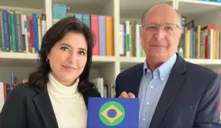 A senadora se reuniu com o candidato a vice-presidente na chapa do petista, Geraldo Alckmin.