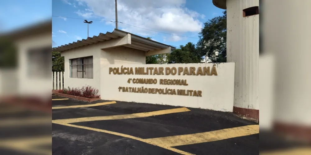 Situação foi relatada pelo 1º Batalhão de Polícia Militar de Ponta Grossa