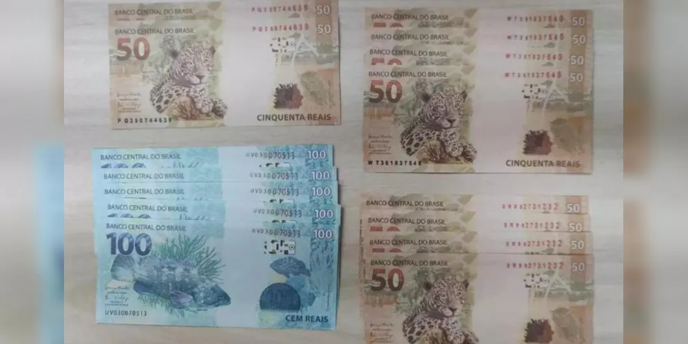 Jovem comprou R$ 1.000 em dinheiro falso