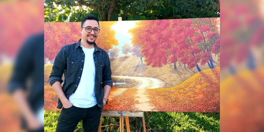 Emanuel Sansana começou a realizar pinturas em 2019