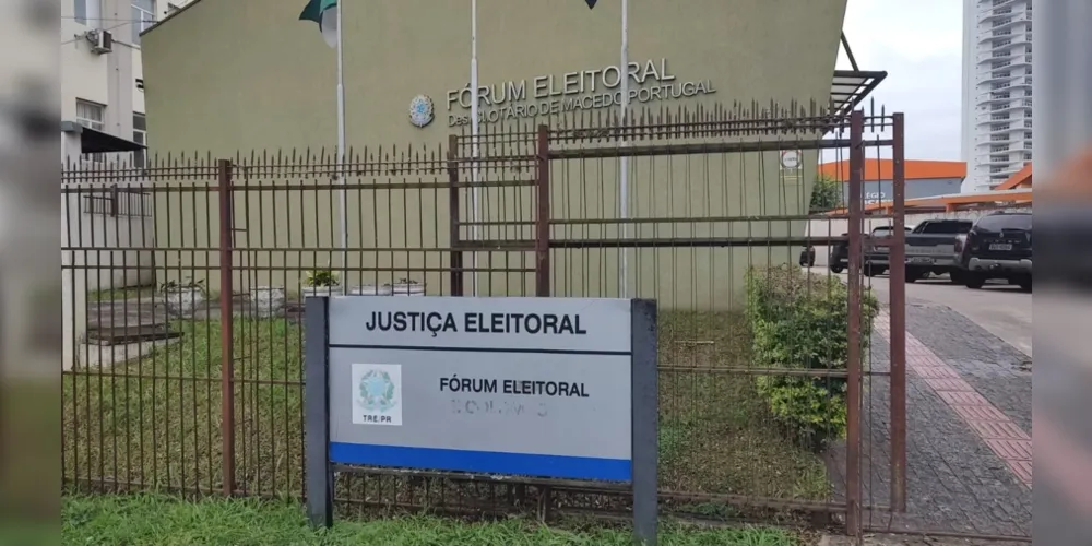Fórum eleitoral de Ponta Grossa; justificativa pode ser realizada pelo 'e-Título'