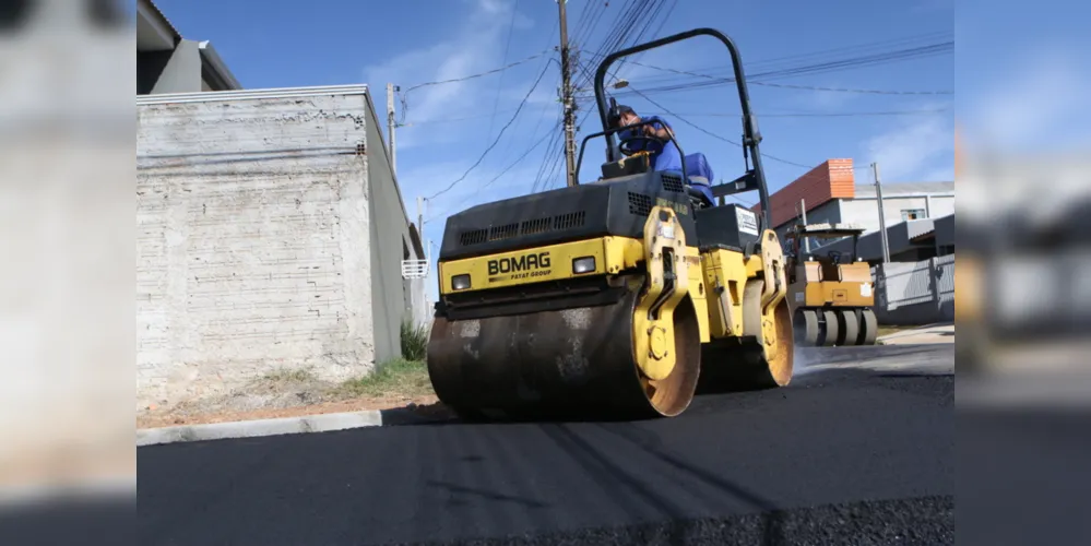 Recursos viabilizam a pavimentação de aproximadamente 70 quilômetros de ruas e estradas do Município