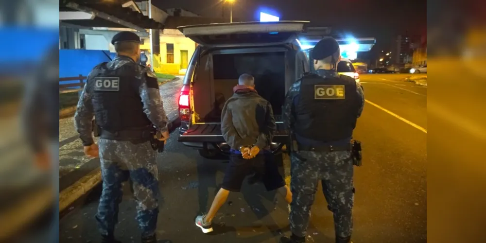 Indivíduo foi encaminhado à Penitenciária Estadual de Ponta Grossa