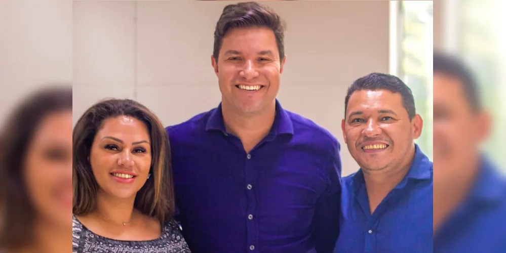 Dayane Sovinski (PSD) esteve reunida com o secretário estadual de planejamento, Guto Silva, acompanhada pelo secretário municipal, Marcos Paulo Campos