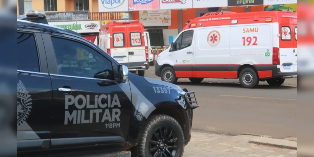 A vítima foi socorrida por equipes do Samu, mas faleceu ainda dentro da ambulância