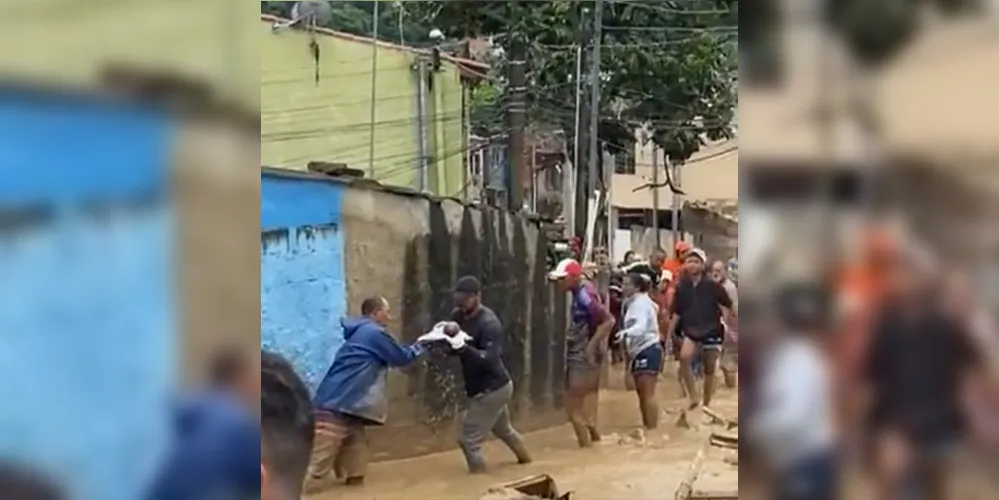 Vídeo publicado pelo prefeito da cidade mostra a situação da cidade após as chuvas