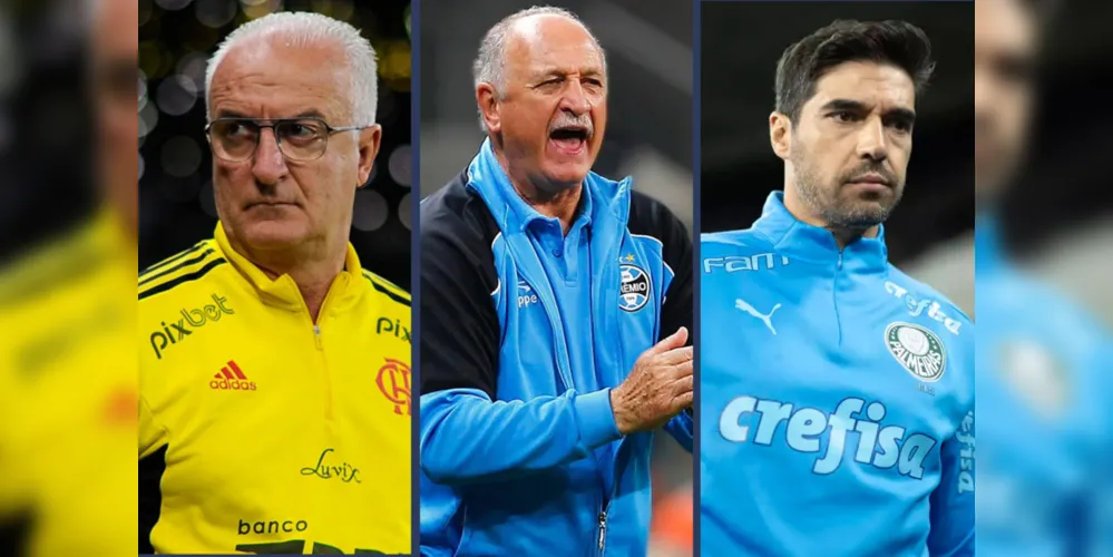 Entre treinadores de destaque do futebol europeu, estão também três profissionais que atuam no futebol brasileiro: Abel, Felipão e Dorival Jr.