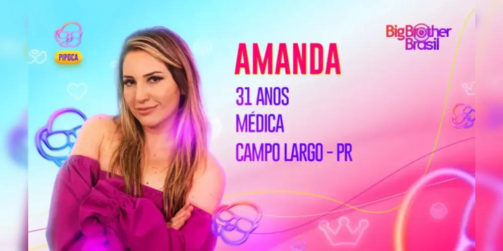 A  médica intensivista Amanda Meirelles, de 31 anos, foi a 21ª participante anunciada