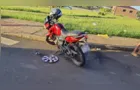 Após acidente, motociclista é levado inconsciente à UPA