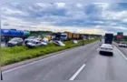 Engavetamento deixa trânsito lento na região de Curitiba