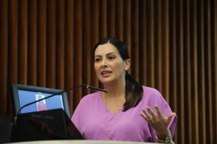 A deputada estadual e nova líder da bancada feminina da Assembleia Legislativa do Paraná, Mabel Canto