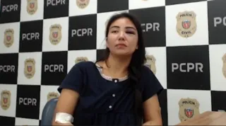 O depoimento da jovem aconteceu na Central de Flagrantes em Curitiba