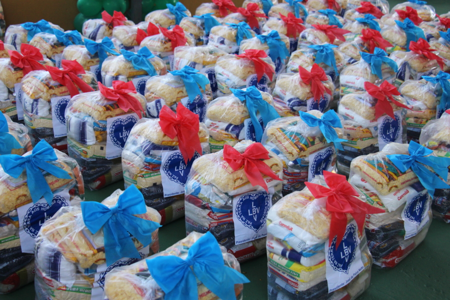 LBV entrega alimento para 120 famílias de Ponta Grossa