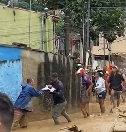 Vídeo publicado pelo prefeito da cidade mostra a situação da cidade após as chuvas