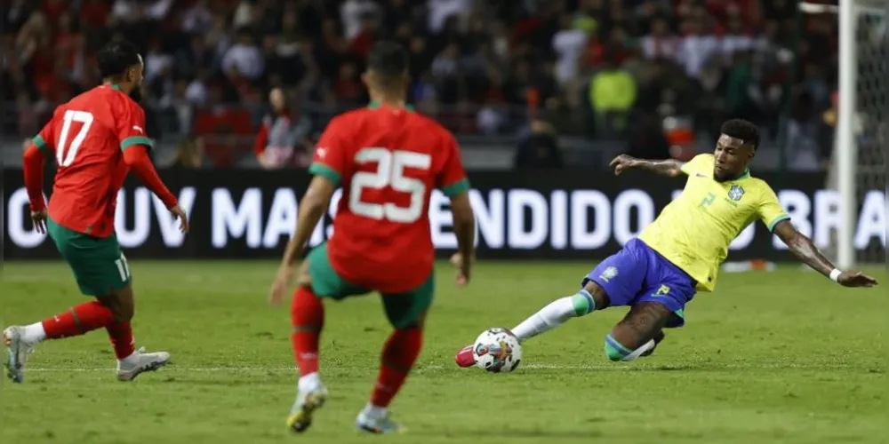 Brasil foi superado pelo Marrocos em amistoso disputado no Estádio Ibn Batouta