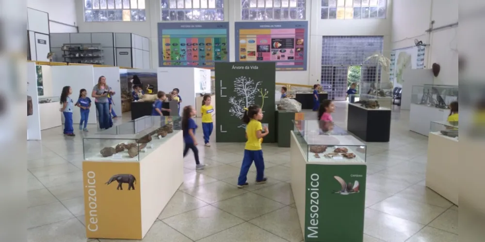 A visita proporcionou aos alunos uma verdadeira exploração do ambiente do museu