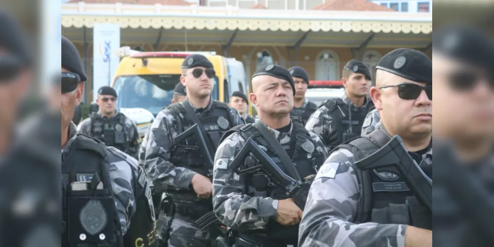 Efetivos estiveram reunidos em frente à Estação Saudade, ao lado do Terminal Central, para as primeias atividades referentes à operação