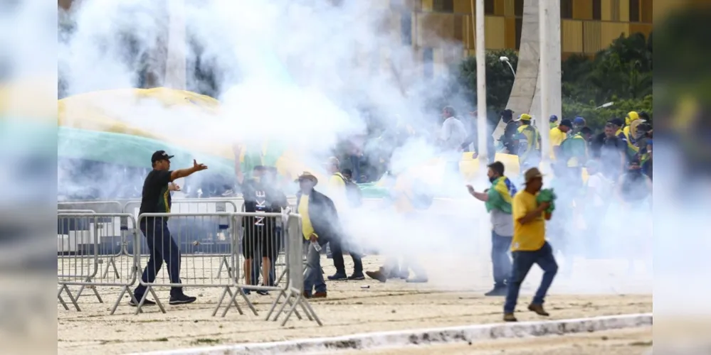 Os atos antidemocráticos foram registrados em Brasília.