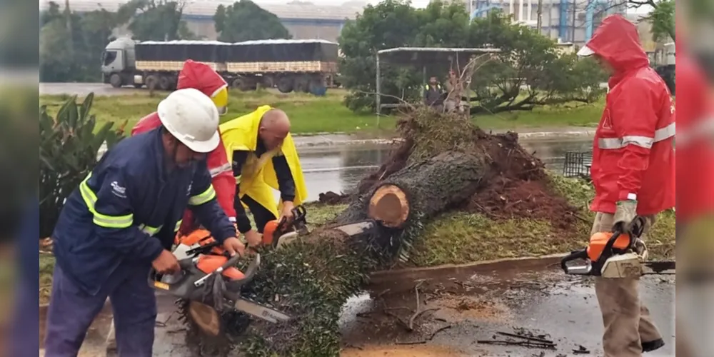 No início da tarde desta sexta-feira (10), novas pancadas de chuvas afetaram os deslocamentos em algumas regiões da cidade