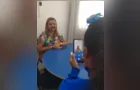 Turma do CAIC realiza entrevistas com profissionais da escola
