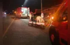 Homens são atropelados e condutor foge sem prestar socorro