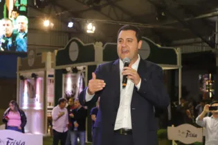 O governador Carlos Massa Ratinho Junior participou da ExpoFrisia e Digital Agro