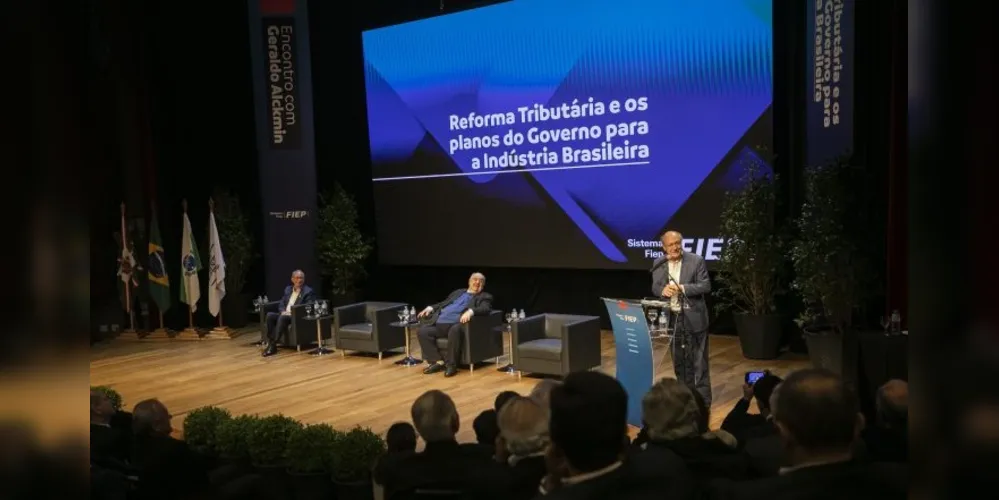 Alckmin falou a uma plateia de industrias e lideranças políticas paranaenses, na última sexta-feira