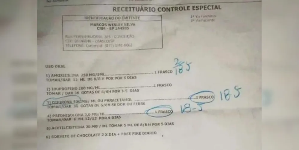 Médico é demitido após receitar sorvete de chocolate e Free Fire