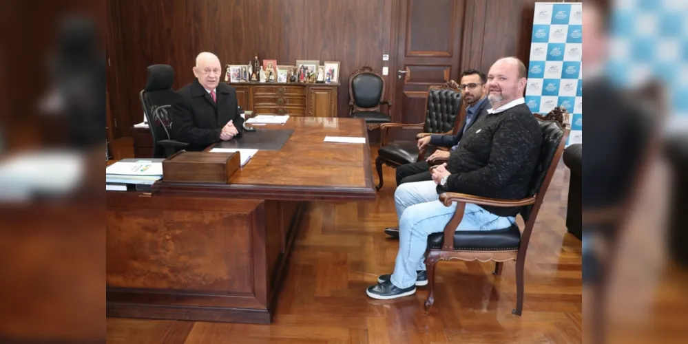Diretoria da Associação esteve reunida com o deputado estadual e presidente da Assembleia Legislativa do Paraná (Alep), Ademar Traiano
