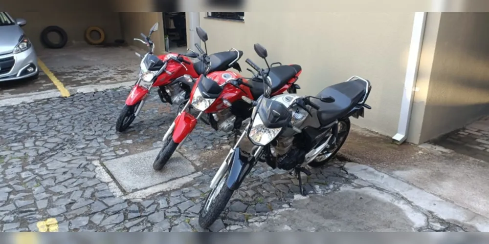 Motos apreendidas em Ponta Grossa foram furtadas em Imbituva