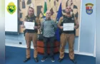 Câmara homenageia PMs que salvaram homem de incêndio em hotel