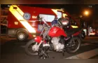 Carro e moto colidem no Centro de Ponta Grossa