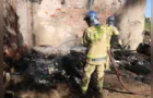 Incêndio destrói casa e deixa mulher desabrigada em PG