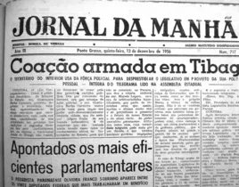 No dia 13 de dezembro de 1956, Tibagi foi destaque no JM por conta de um grave episódio político ocorrido naquela cidade