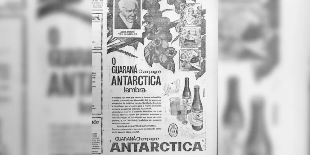 No dia 18 de janeiro de 1970, o JM publicou um anúncio do Guaraná Antarctica, no qual era destacada a figura do naturalista alemão Alexander Von Humboldt