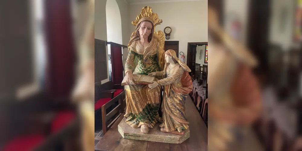 Imagem da Sant'Ana vai ser restaurada em igreja matriz de Castro