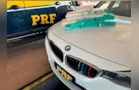 PRF apreende quase 14 quilos de cocaína em carro de luxo no Paraná