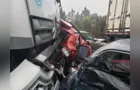 Bombeiros confirmam seis mortes em acidente na BR-277 no sentido PG