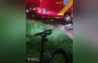 Ciclista fica ferido após acidente em bairro de Ponta Grossa