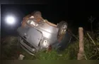 Carro com família do Noroeste do PR capota na BR-376 em PG