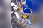 Motociclista fica ferido após acidente no centro de Ponta Grossa