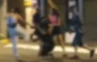 Vídeo mostra briga no centro de PG; mulher fica ferida